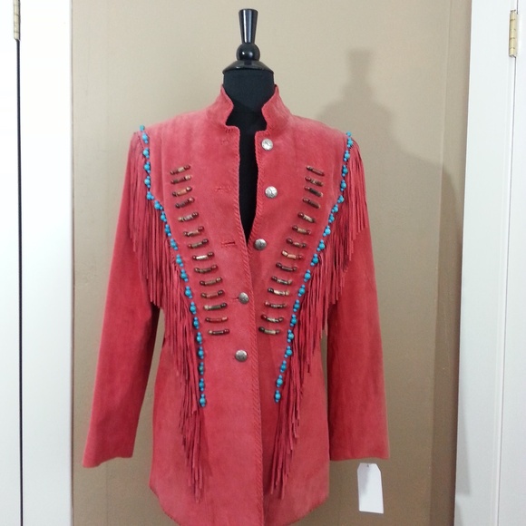 Native Am Suede Jacket - Picture 1 of 4